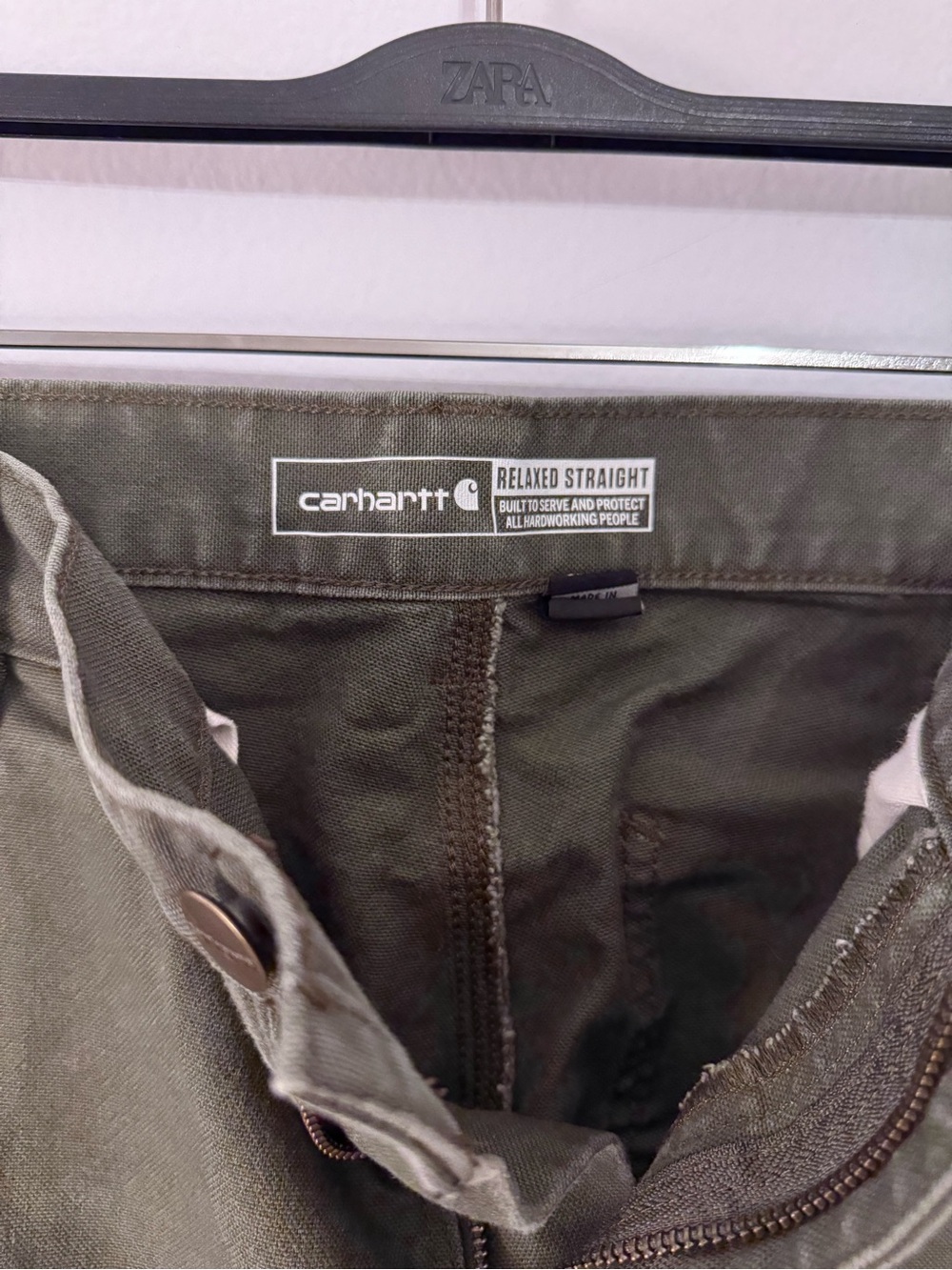 Carhartt Men's Olive Utility Cargo Pants - Picture 3 of 4